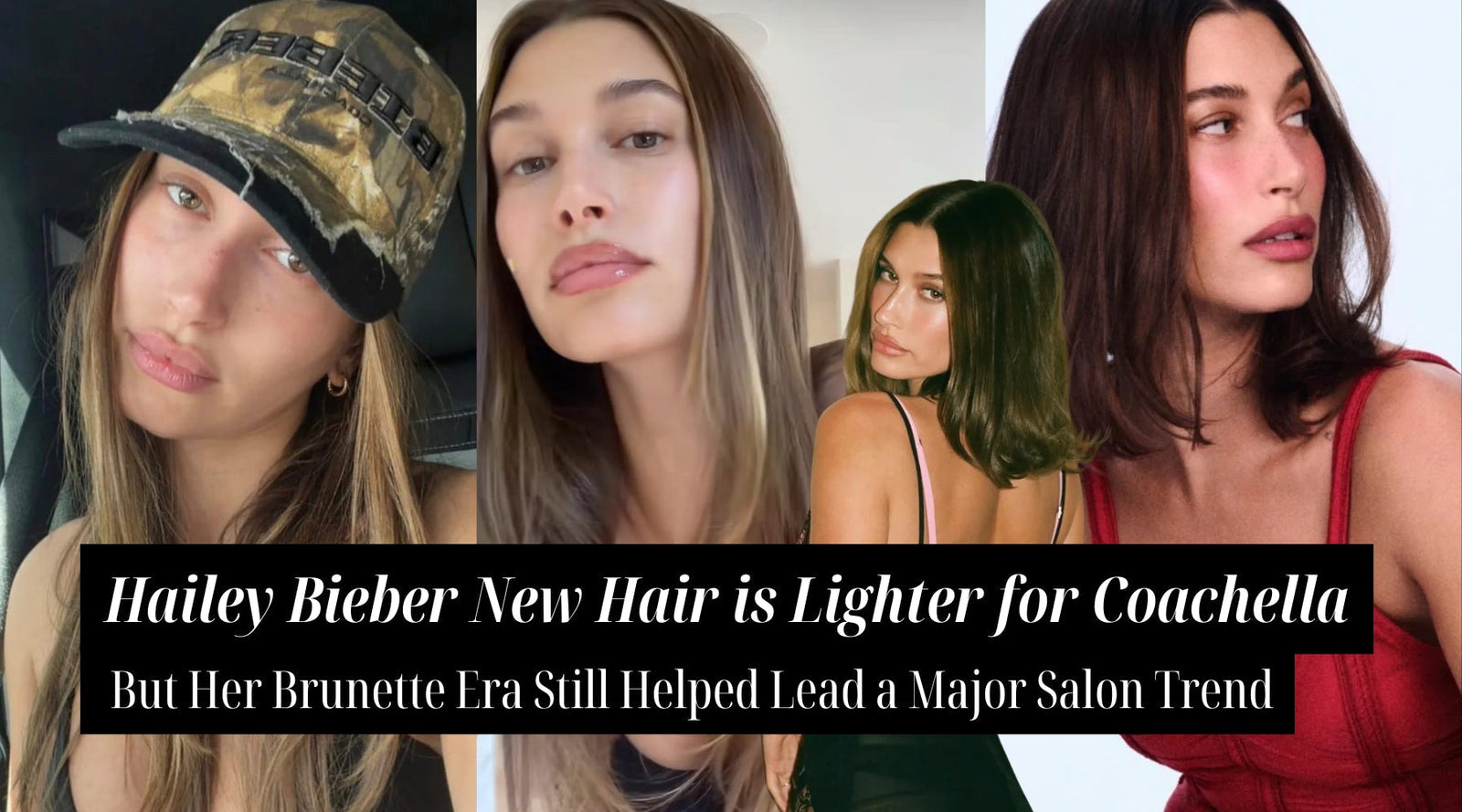 Hailey Bieber’s New Hair Colour Is Lighter for Coachella — But Her Brunette Era Still Helped Lead a Major Salon Trend